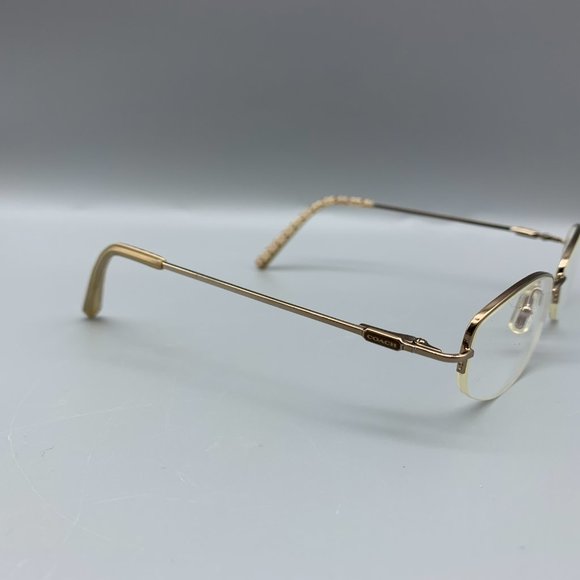 Coach Nadine Taupe Metal Oval Eyeglasses 50-17-135 - Picture 3 of 11